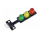LED traffic signal light module (red, green, and yellow lights) 5V electronic building blocks